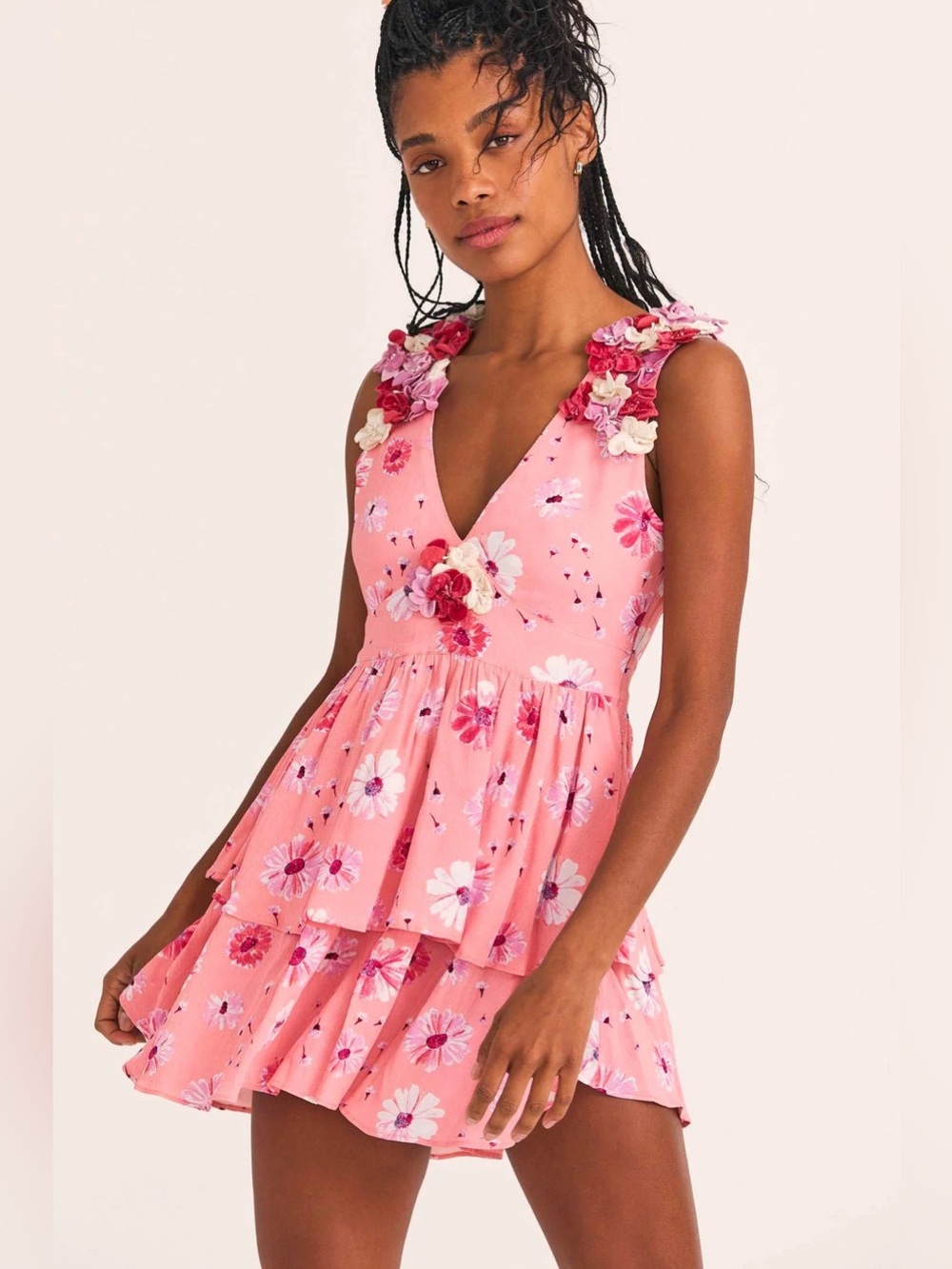 New LoveShackFancy Shayna Mini Dress Size 10